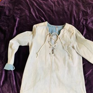 Free people denim blouse